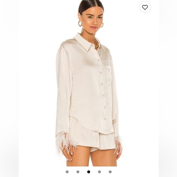 COPY - REVOLVE L’Academie feather blouse 🤍 - Picture 5 of 7